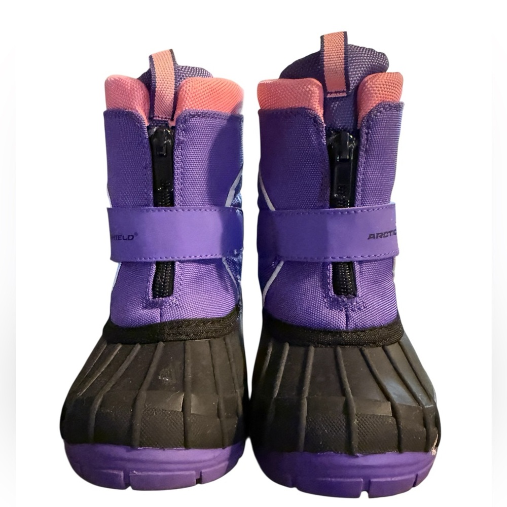 Kids Purple and Pink Winter Boots